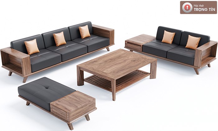 Sofa gỗ óc chó FABIO - SF0118