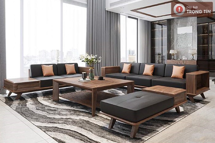 Sofa gỗ óc chó FABIO - SF0118